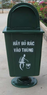 Thùng rác nhựa, thùng rác công cộng, thùng rác môi trường, thùng rác công viên
