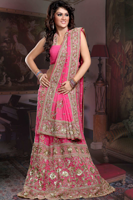 Indian Bridal Wedding Pink Chaniya Choli Indian Bridal Wedding Pink Chaniya Choli