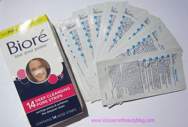 lola's secret beauty blog Bioré Deep Cleansing Pore Strips, Deep Pore