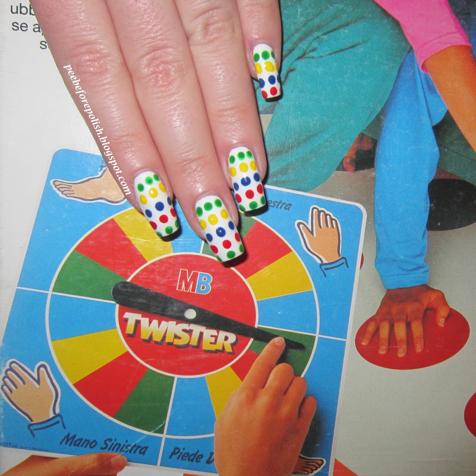 Pee Before Polish Mish Mash Challenge 18 BOARD GAME [Twister nail art]