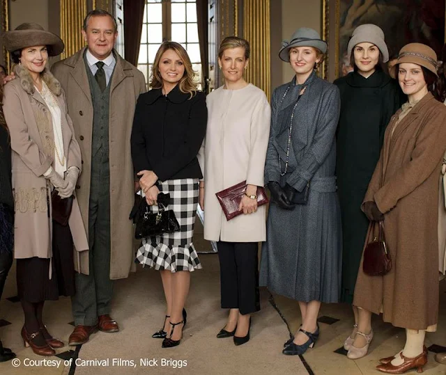 The Countess of Wessex and Angélica Rivera visits Downton Abbey