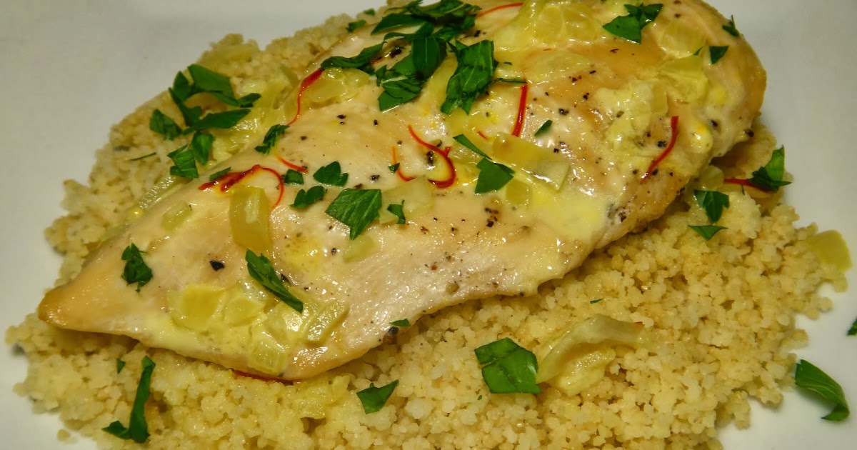 Chicken with Saffron Cream Sauce