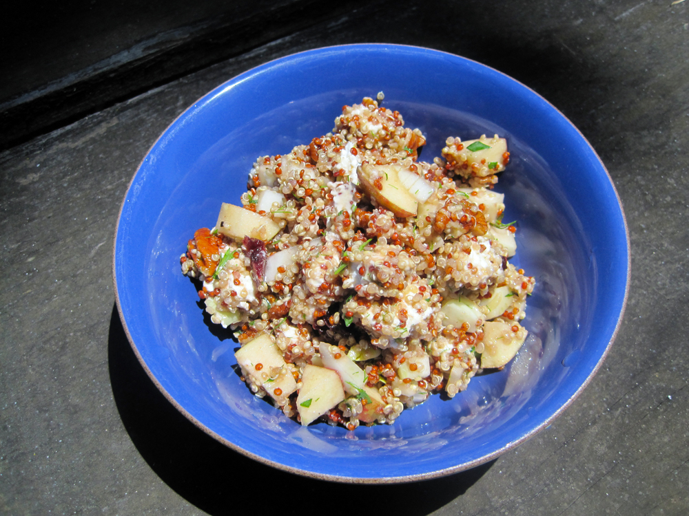 Cupcake Muffin Quinoa Salad with Apple, Fennel, Dried Cherries, and