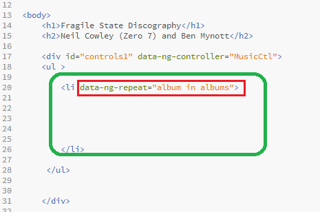 Using Data Collections in AngularJS 6