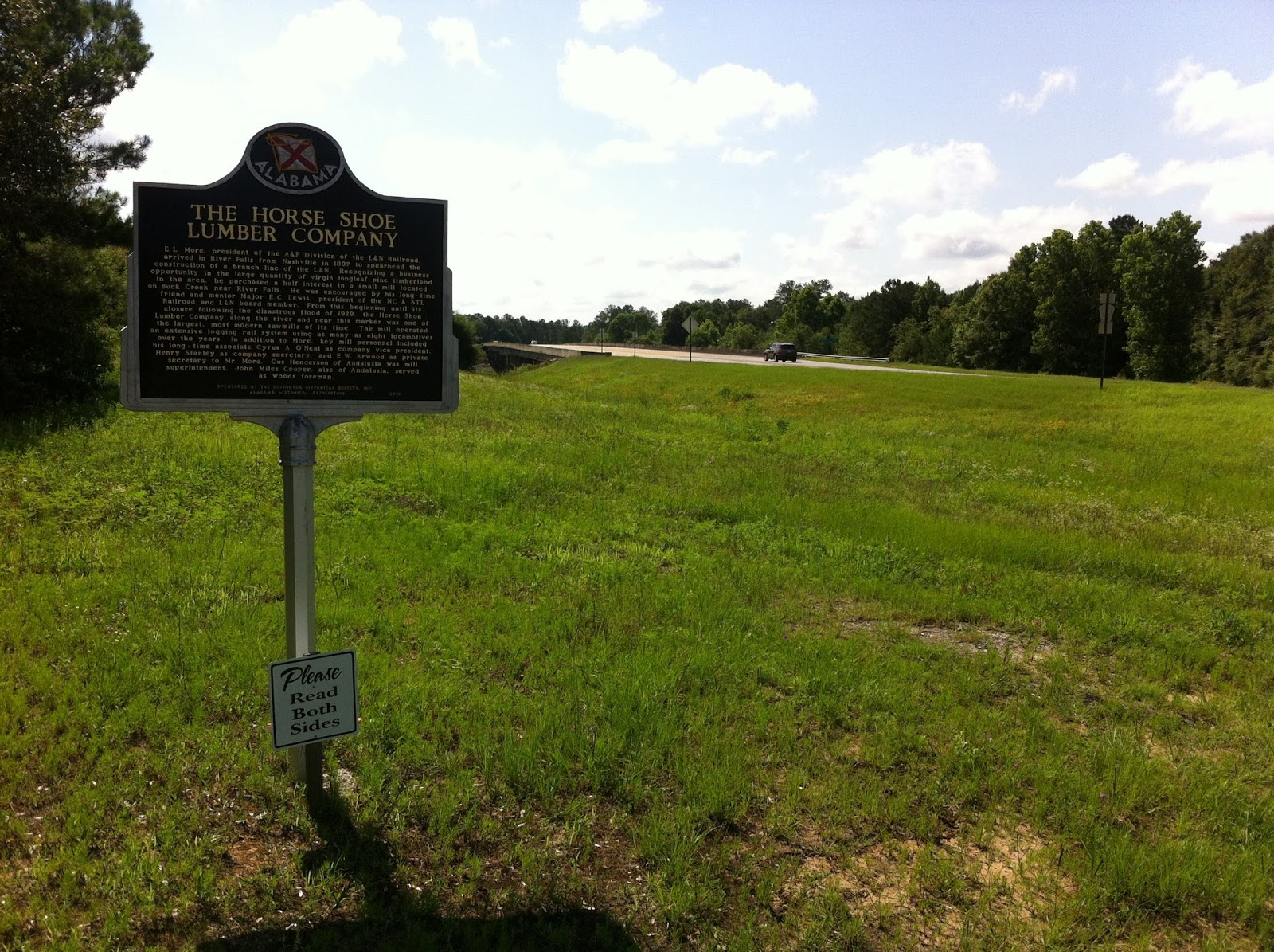 Dispatches from the LPOP Historical marker describes two early
