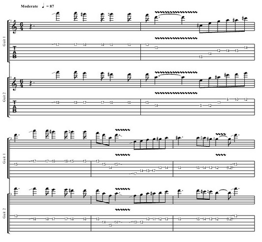 Avenged Sevenfold Nightmare Guitar Pro Tab Download