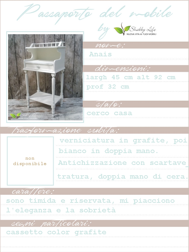 passaporto del mobile di mobiletto shabby chic passaporto del mobile shabby chic di shabbylife