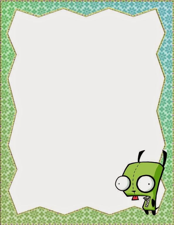 Marco para fotos de la mascota del invasor Zim