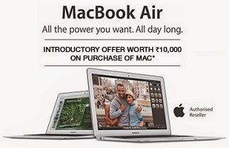 Buy Apple Mac Book & Get FREE WD My Passport Ultra 2.5″ 1 TB External Hard Drive + FREE MS Office + Extra Rs.3000 Off @ Flipkart