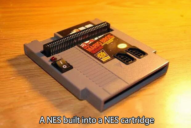 a NES built into a NES cartridge