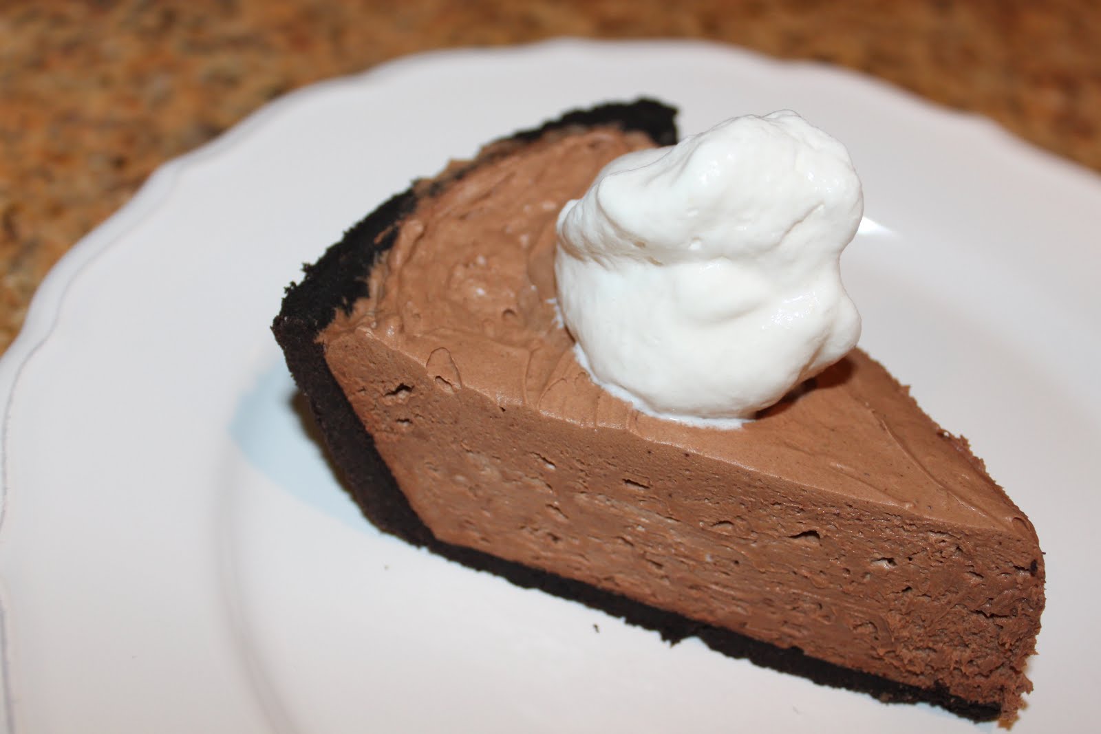 CARRIE'S COOKING CORNER NoBake Chocolate Cheesecake