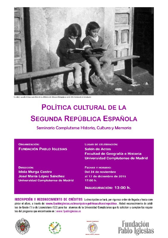 Conferencias Política Cultural II República