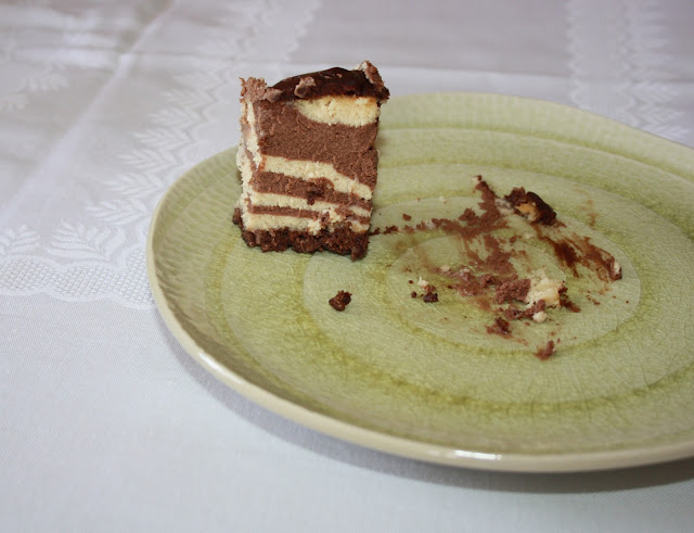 cheesecake al cioccolato e burro di arachidi