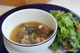 meatball, white bean and chard soup