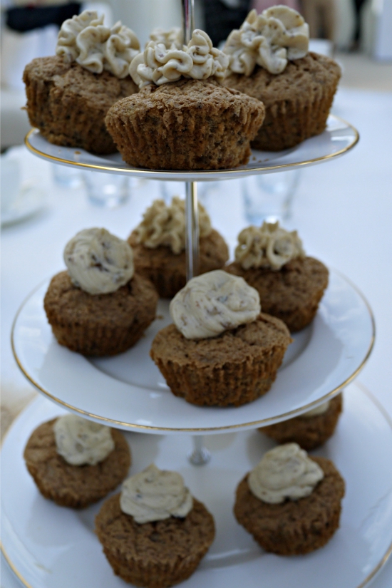 Carrot and walnut cupcakes at Jaeger-LeCoultre VIP Enclosure