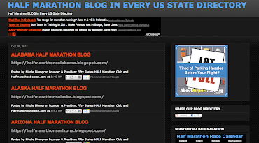 HALF MARATHON US BLOG DIRECTORY of ALL 50 STATES