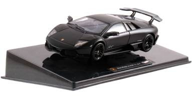 Lamborghini Diecast | Hot Wheels Elite 1/43 Scale T6936 Lamborghini Murcielago LP670-4 Superveloce Black