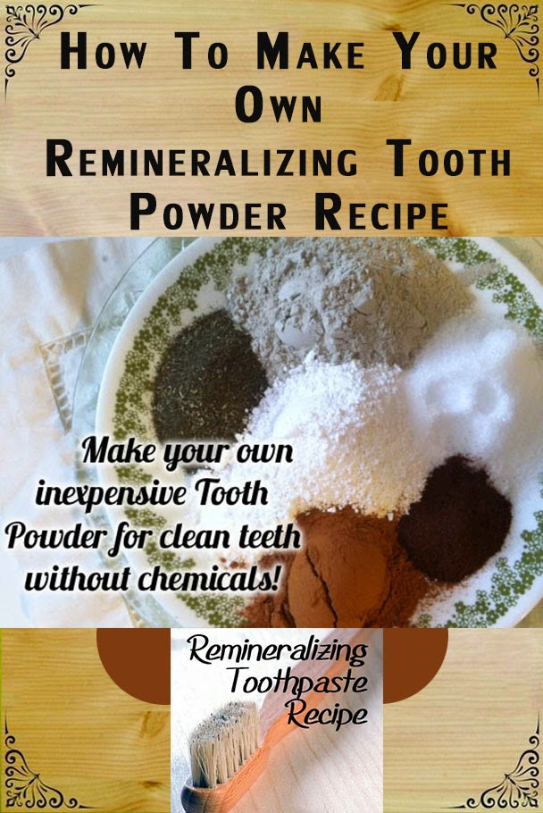 Natural Tooth Whitening Ideas Remineralizing toothpaste recipe fight