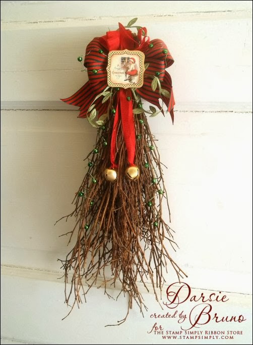 Crafting with Darsie: Christmas Door Swag&hellip;