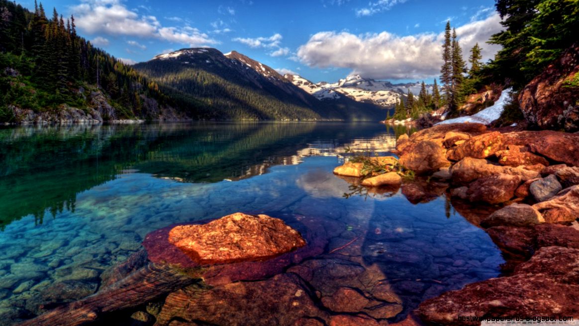 Mountain Lake With Clear Water HD desktop wallpaper High Mountain Lake With Clear Water HD desktop wallpaper High