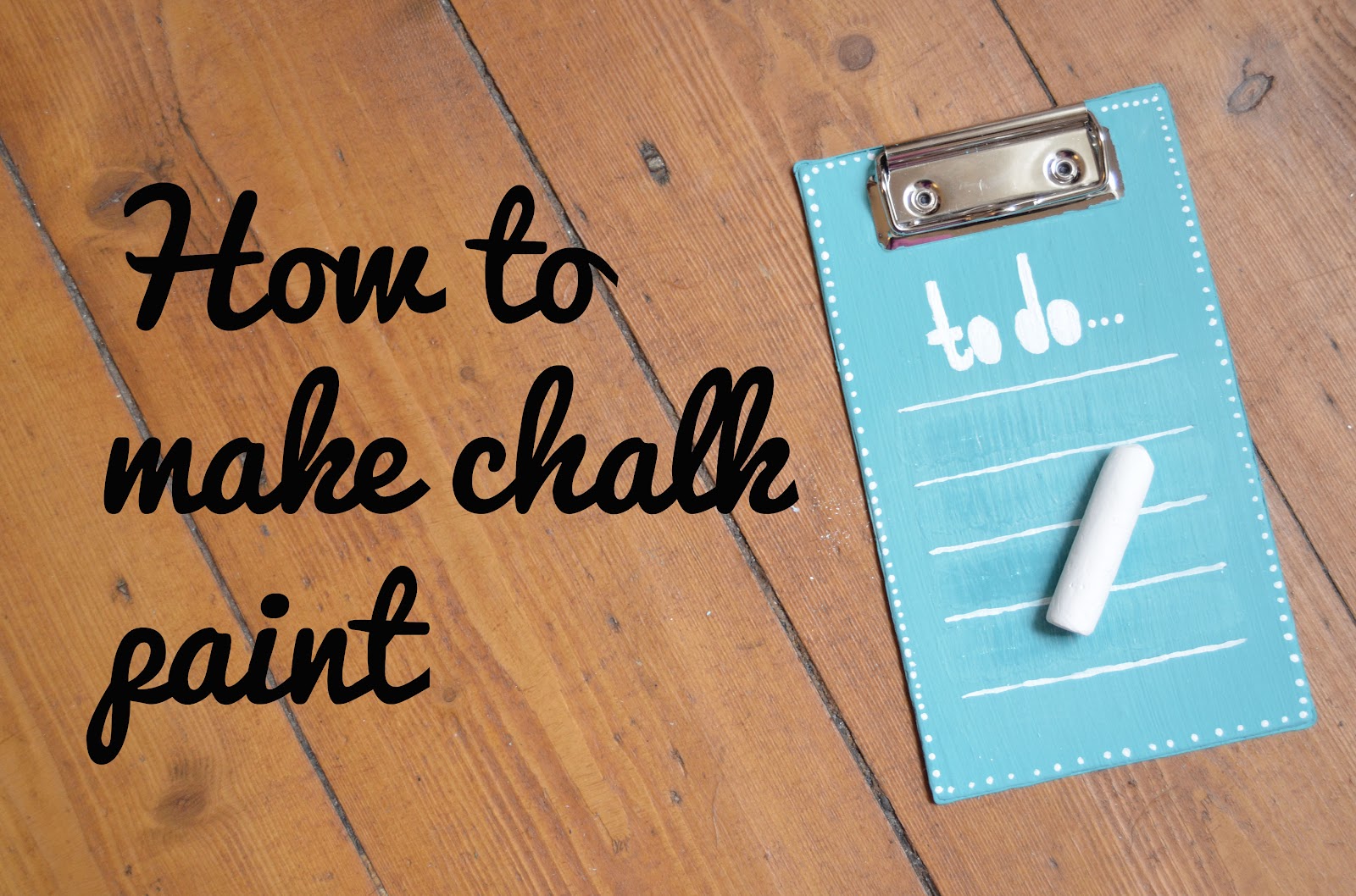 Vivid Please DIY How To Make Chalk Paint