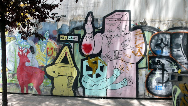 street art in santiago de chile barrio lastarria arte callejero 
