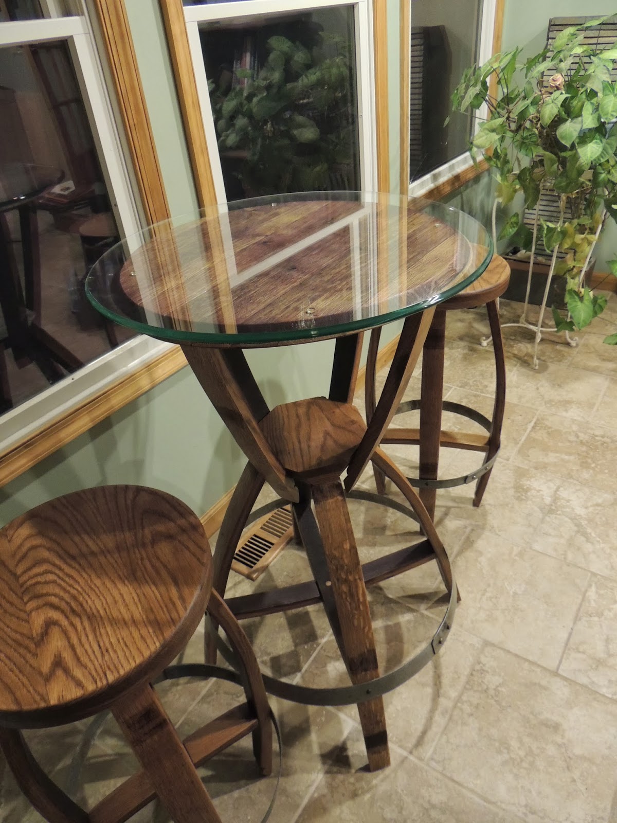 Cork To Barrel Wine Barrel Bistro Table