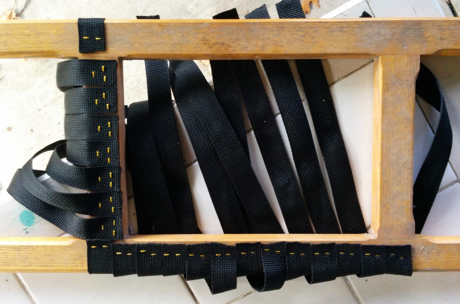 Buildin' Projects Canoe seat replacement using woven polypro webbing