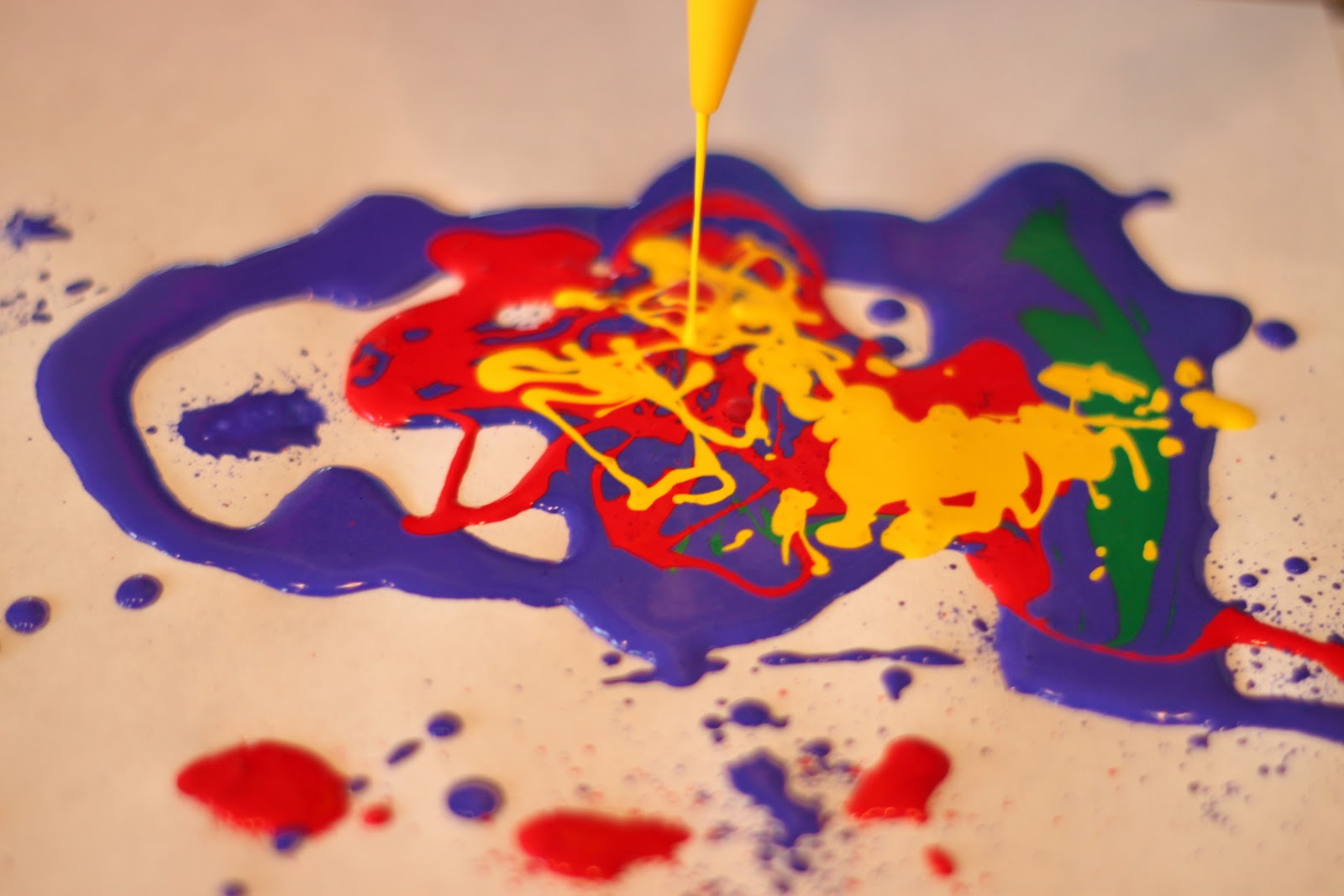 Playing House Squeeze Bottle Painting