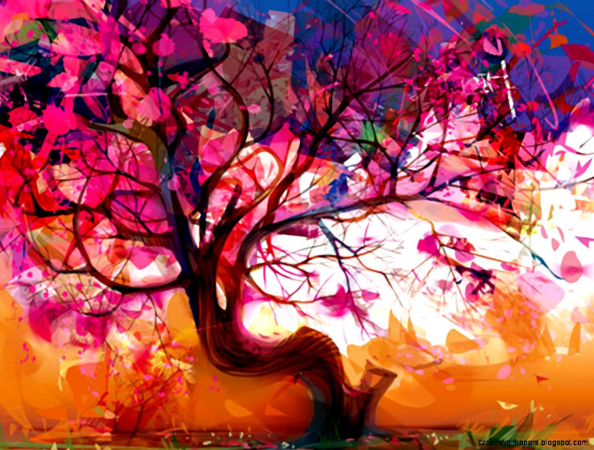 Abstract Tree Painting Nature Abstract Tree Painting Nature