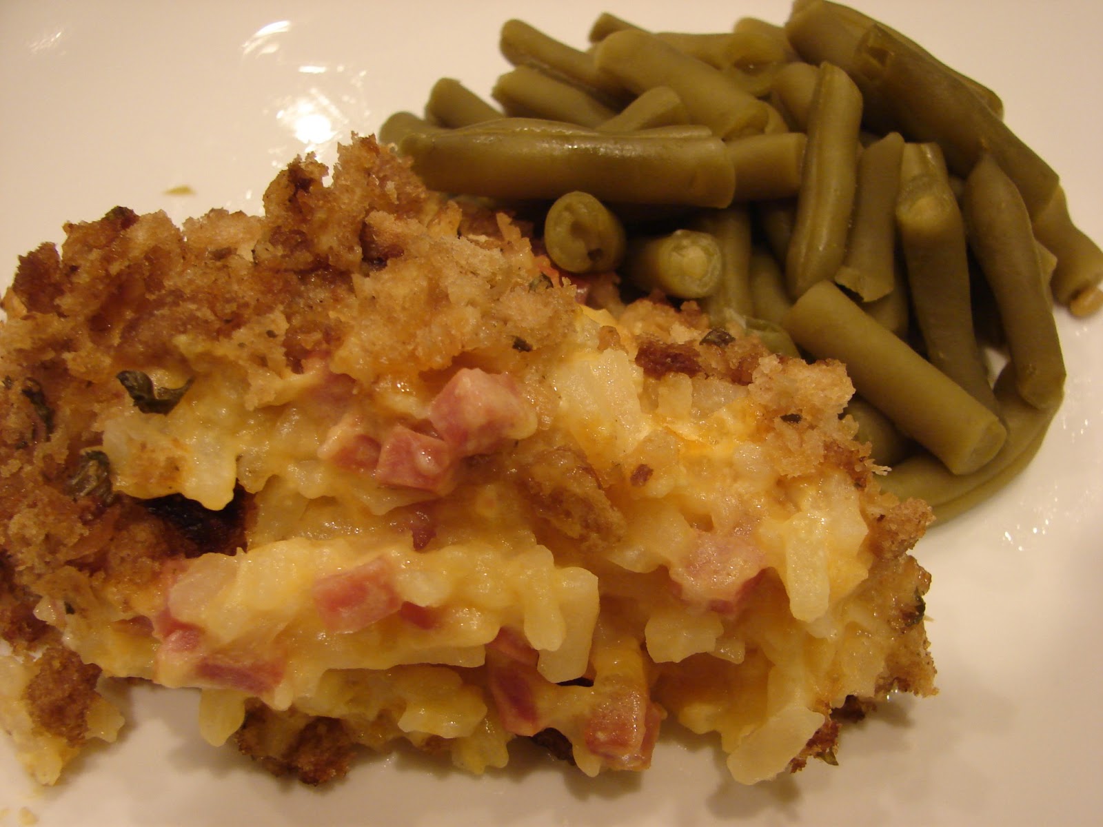 A Bear in the Kitchen Crock Pot Ham and Potato Casserole