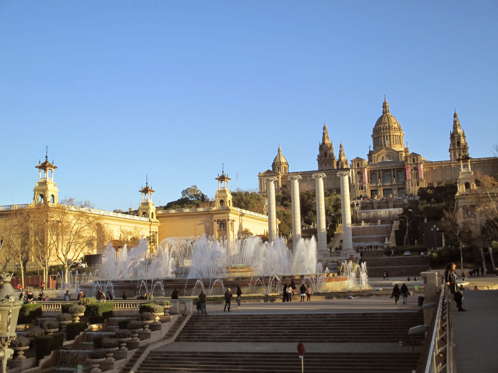 Elaine Travels Fountain of Montjuïc Barcelona
