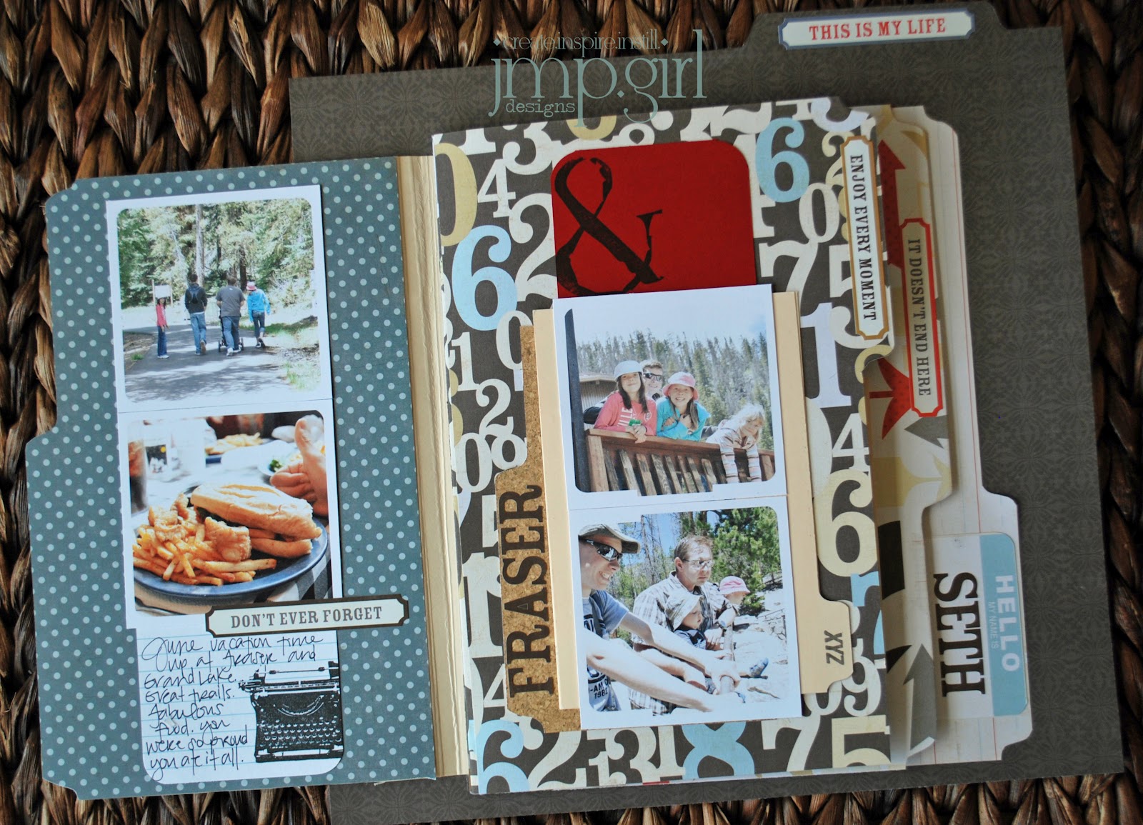 jamie pate Interactive Scrapbook Page