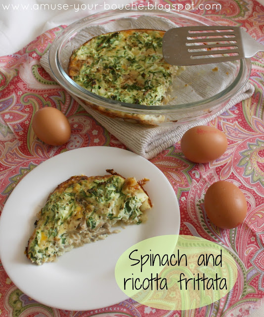 Spinach and ricotta frittata - Easy Cheesy Vegetarian