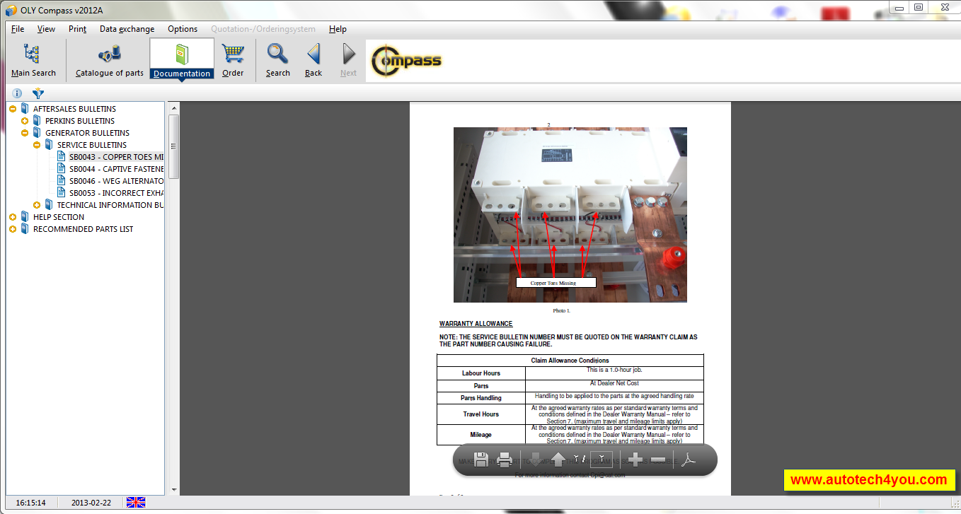 Olympian Parts Catalog 2012 A Service & Spare Parts Catalog
