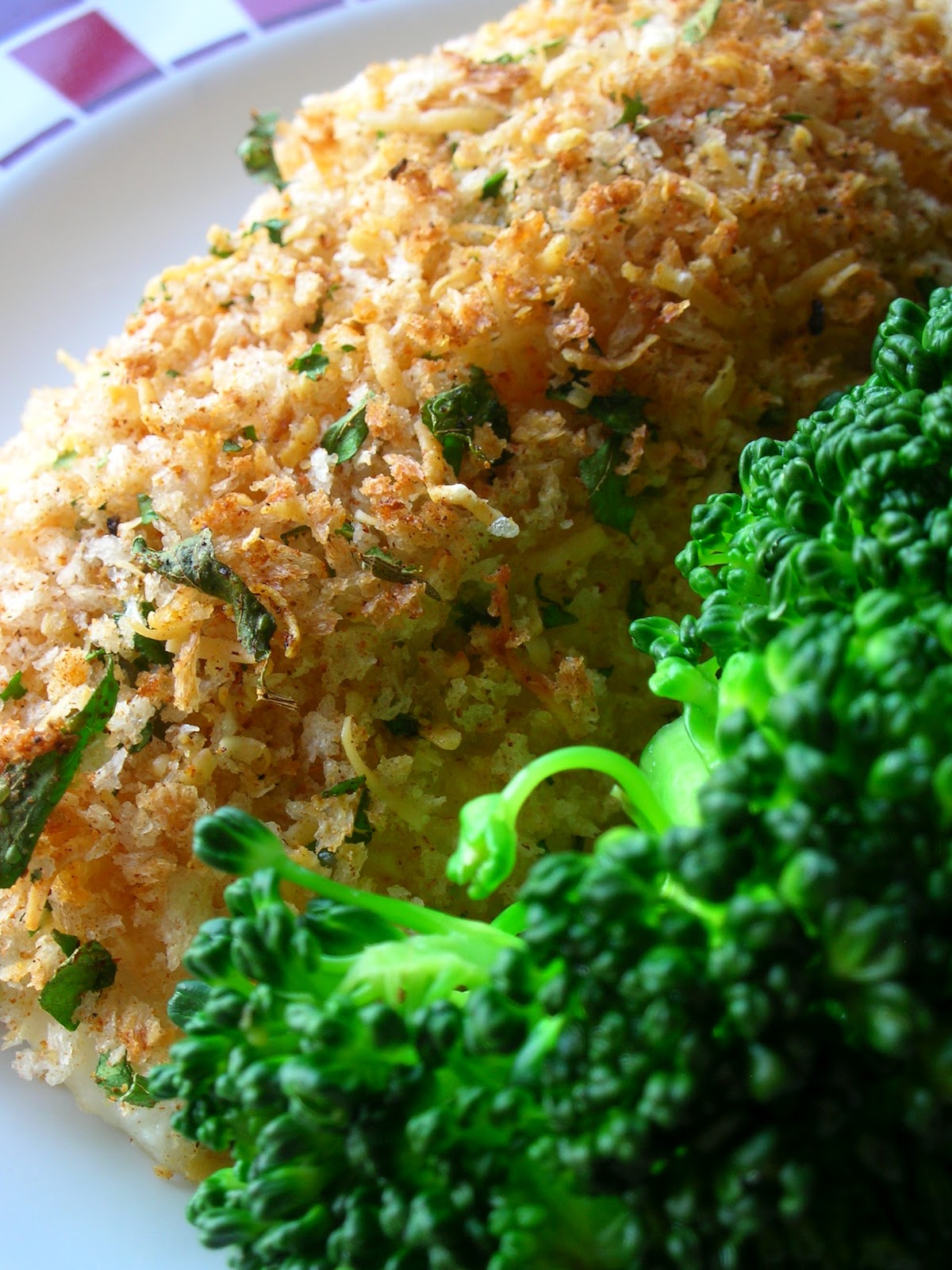 Basil ParsleyPanko Crusted Halibut