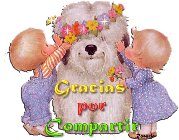Colección de Gifs ®: GRACIAS POR COMPARTIR