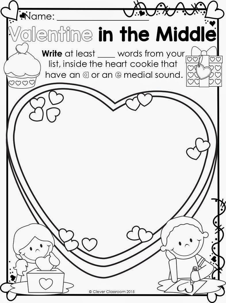 Valentine's Day Printables for any Word List loads of word work printables ready to go!