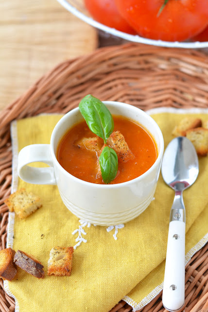 zupa-krem z pomidorów, zupa pomidorowa, zupa z pomidorów