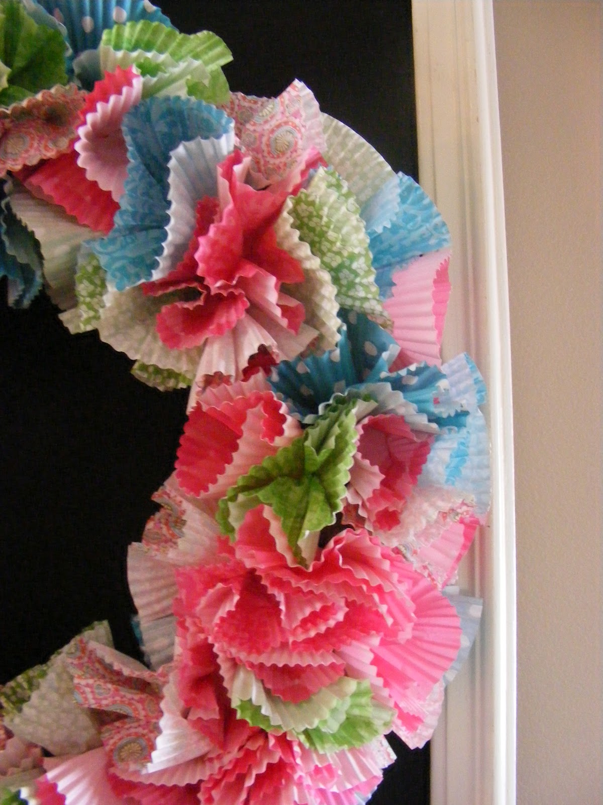 A Cheerful Wreath from Cupcake Liners The Complete Guide to Imperfect