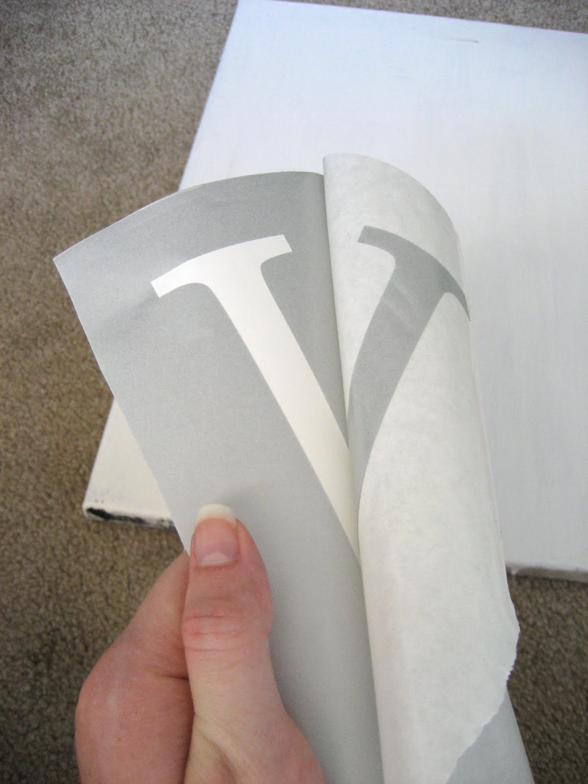 how i keep sane Vinyl Lettering Stencil Tutorial