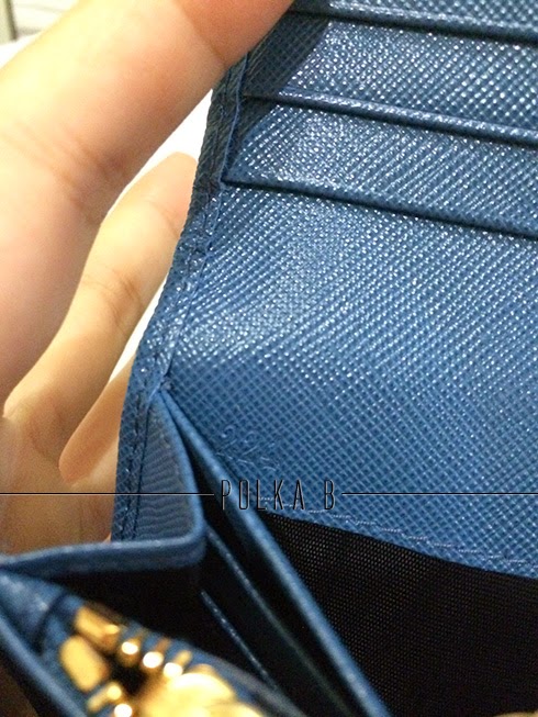 Prada Saffiano Leather Wallet 1M1132 - Cobalto | Polka B ...