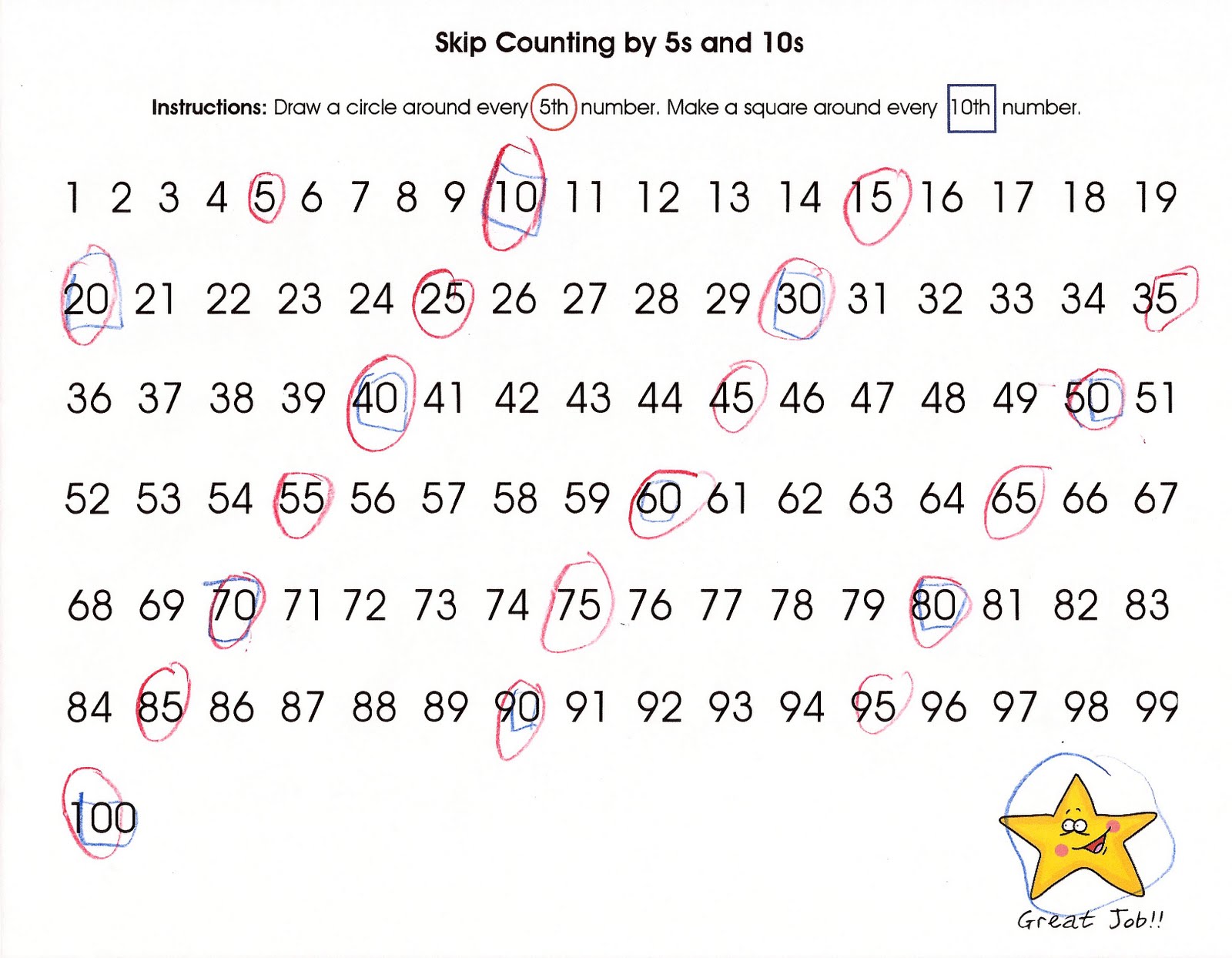 Relentlessly Fun, Deceptively Educational: Skip Counting by 5s and 10s
