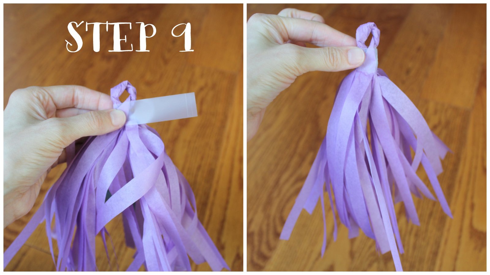 Dream State DIY Tissue Paper Tassel Garland Photo Backdrop