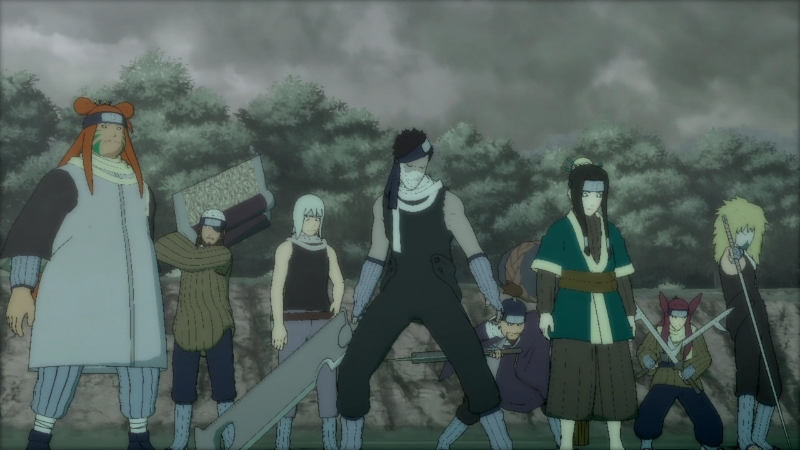 Featured image of post Seven Swordsmen Of The Mist Blades Each member of the seven ninja swordsmen of the hidden mist village was scaled to being a kage level shinobi with the