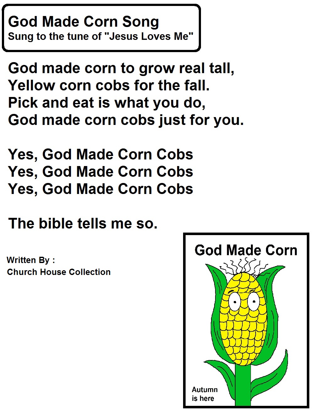 Church House Collection Blog God Made Corn Song