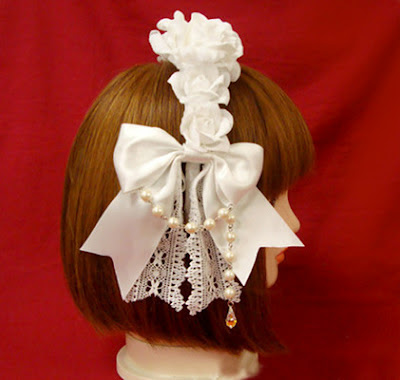 white lolita head gear
