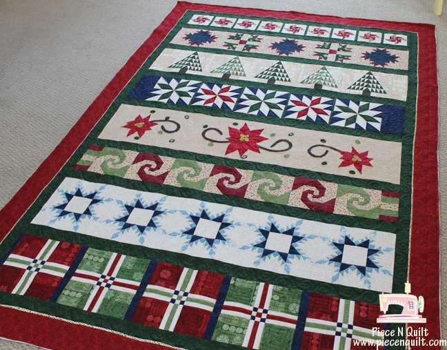 Piece N Quilt A Christmas Row Quilt