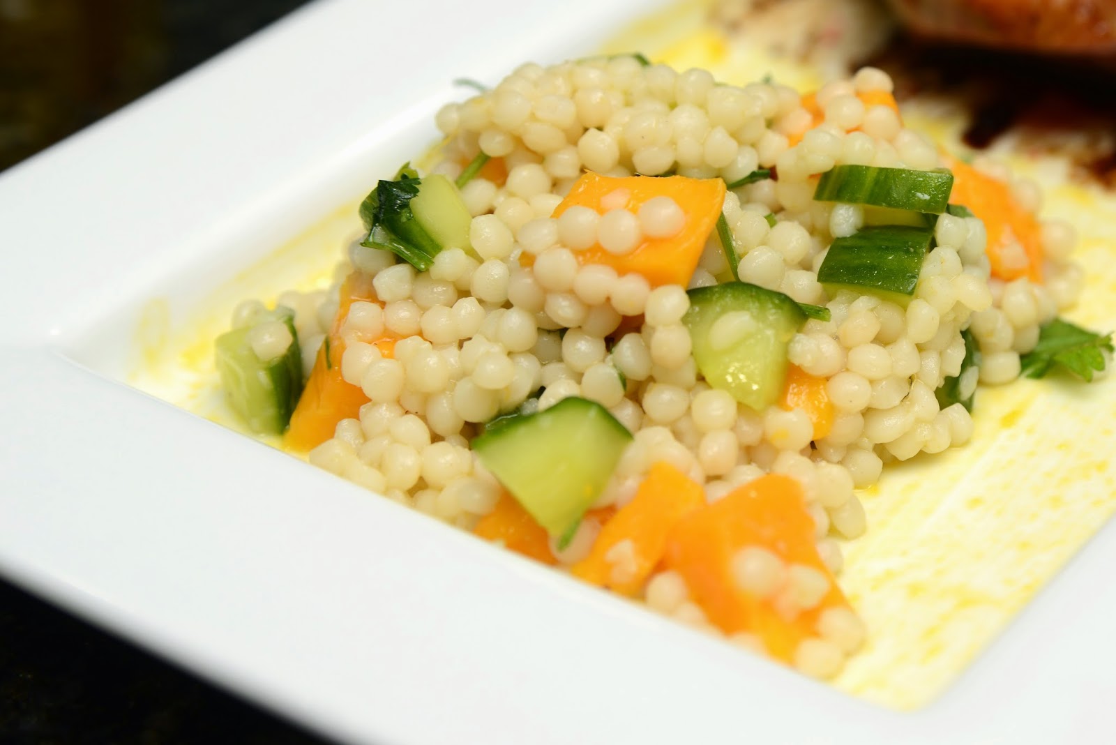 Here and There Cuisine Israeli Couscous Salad
