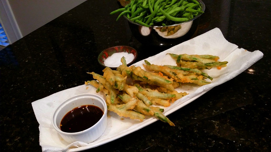 Just the Right Size Tempura Green Beans